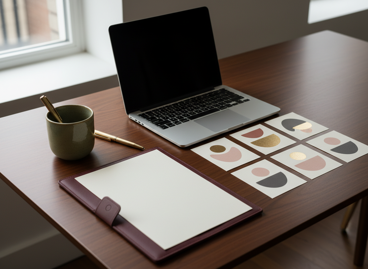 Premium desk setup representing email list planning and subscriber segments
